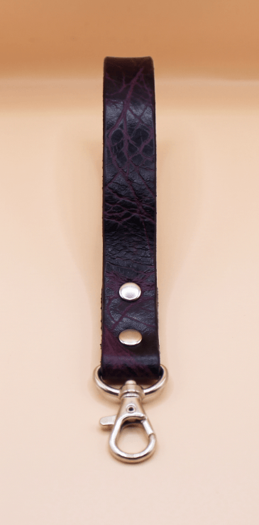 Burgundy Mini BDSM Leather Leash